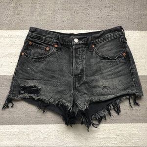 Levi’s 501 Denim Shorts in Vintage Black